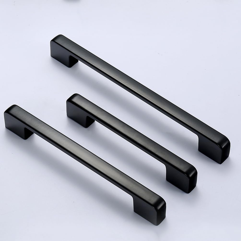Amazon | 引き出し 取っ手 ブラック、2個 食器棚 取っ手 192mm モダン